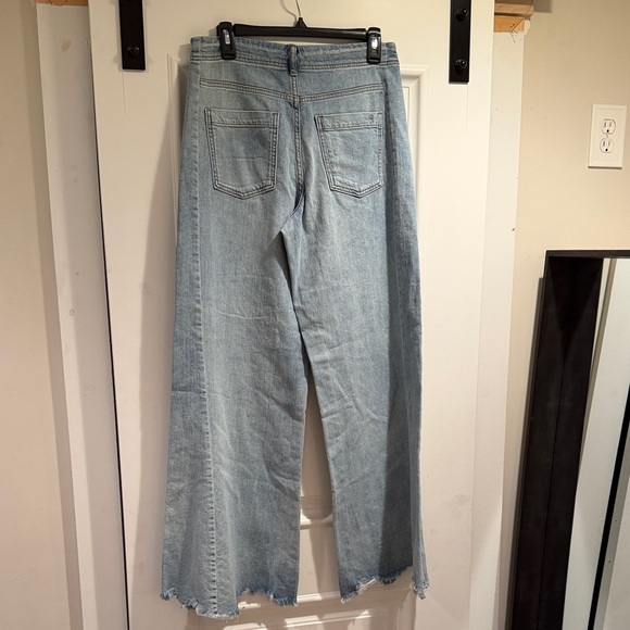 Pilcro Tall Light Blue Flare Jeans - Picture 4 of 8